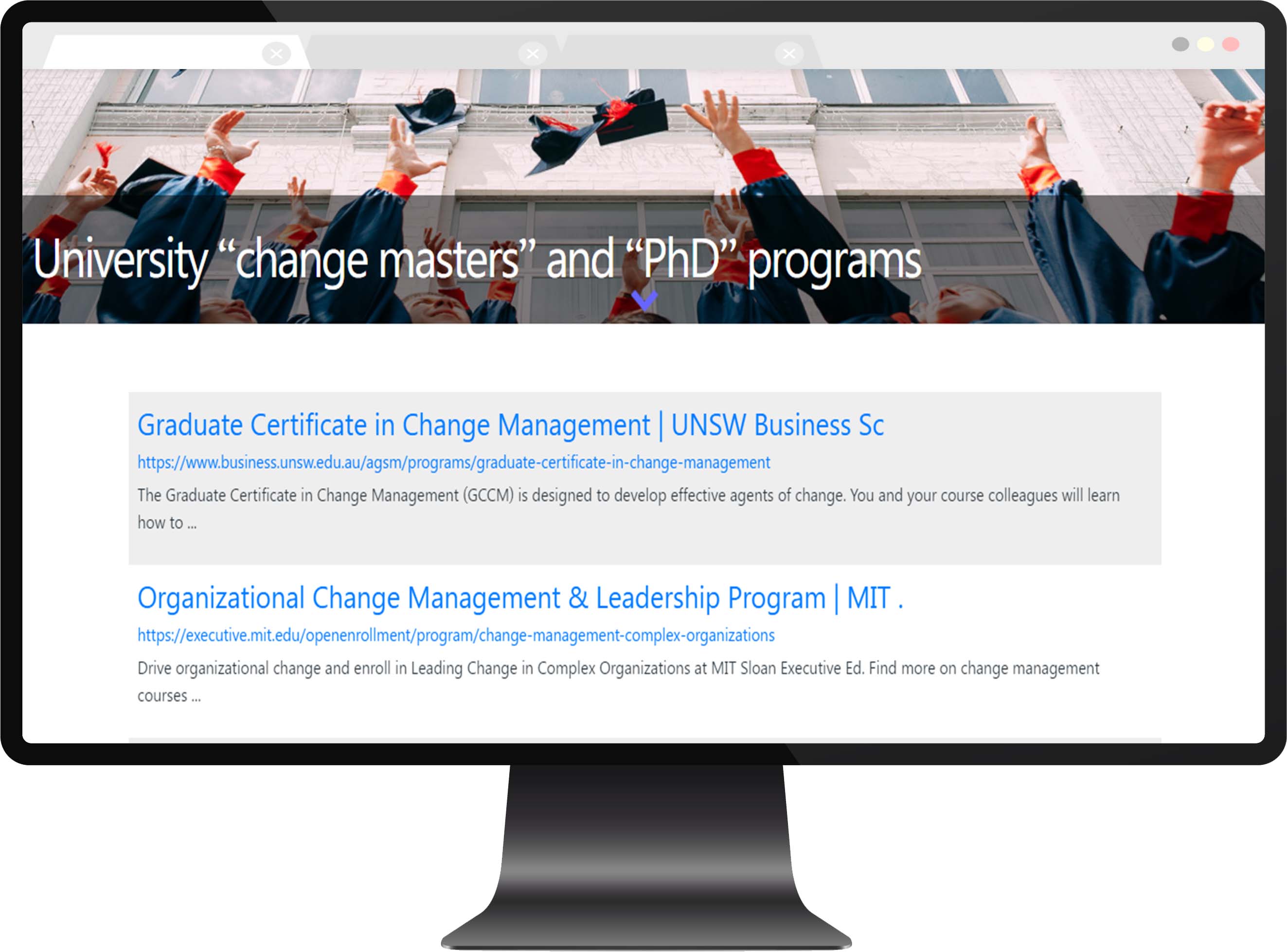 Masters and “PhD” programs in change